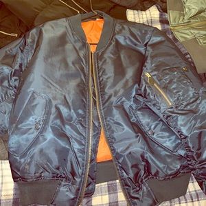 Selling this navy blue bomber! $25
